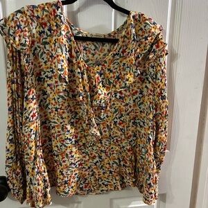 Democracy Women’s 1X Floral Blouse